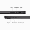 Widok produktu Apple MacBook Pro 16 M3Pro 36/512GB blac w pomniejszeniu